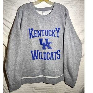 Sideline Apparel‎ Kentucky Wildcats Crewneck Sweatshirt Gray Women's 2XL